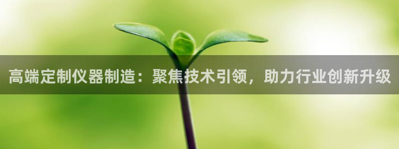 恒行2朱74OOO5：高端定制仪器制造：聚焦技术引领，助力行
