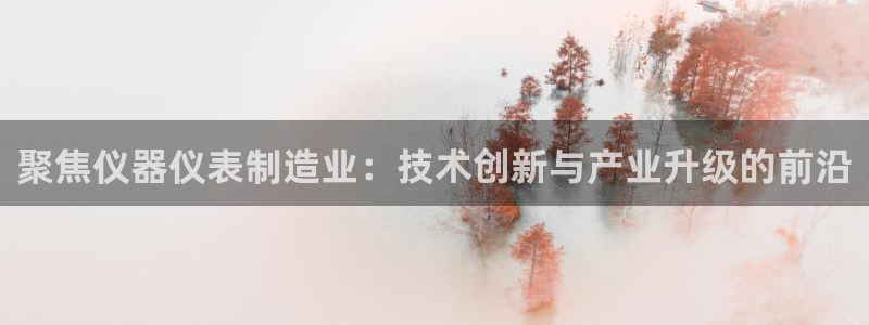 恒行娱乐老板推荐5ll533主管：聚焦仪器仪表制造业：技术创