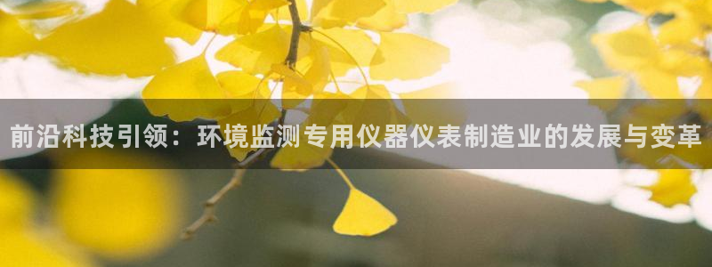 恒行注册全2O5O5O：前沿科技引领：环境监测专用仪器仪表制