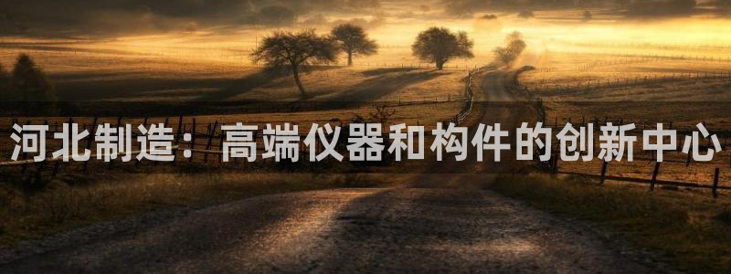 恒行2下74OO5：河北制造：高端仪器和构件的创新中心