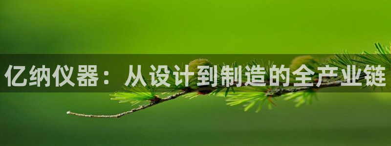 恒行娱乐度74ooo5聘霖：亿纳仪器：从设计到制造的全产业链